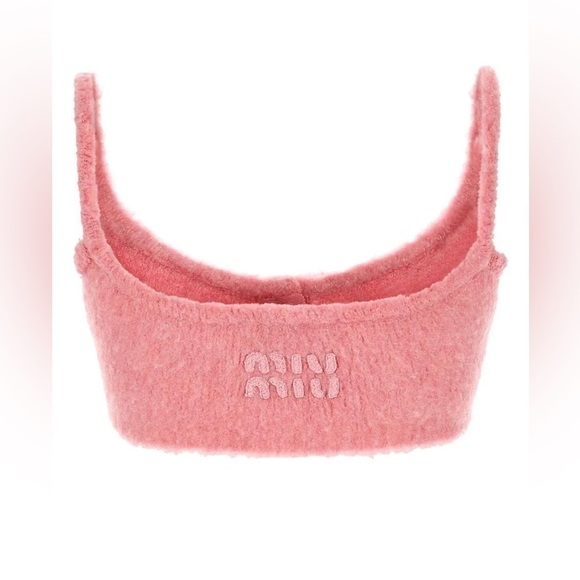Miu Miu Buttoned Sleeveless Cropped Knitted Top - Picture 2 of 2